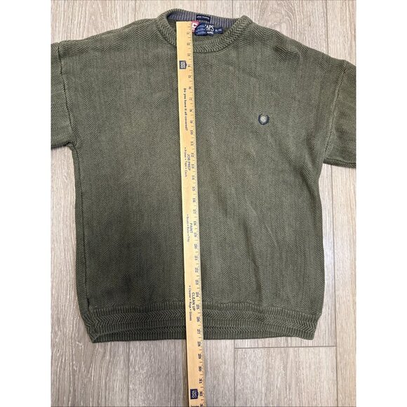 VINTAGE Ralph Lauren Chaps Hand Framed Knit Sweater XL Mens Large 90s Y2K - Picture 10 of 11